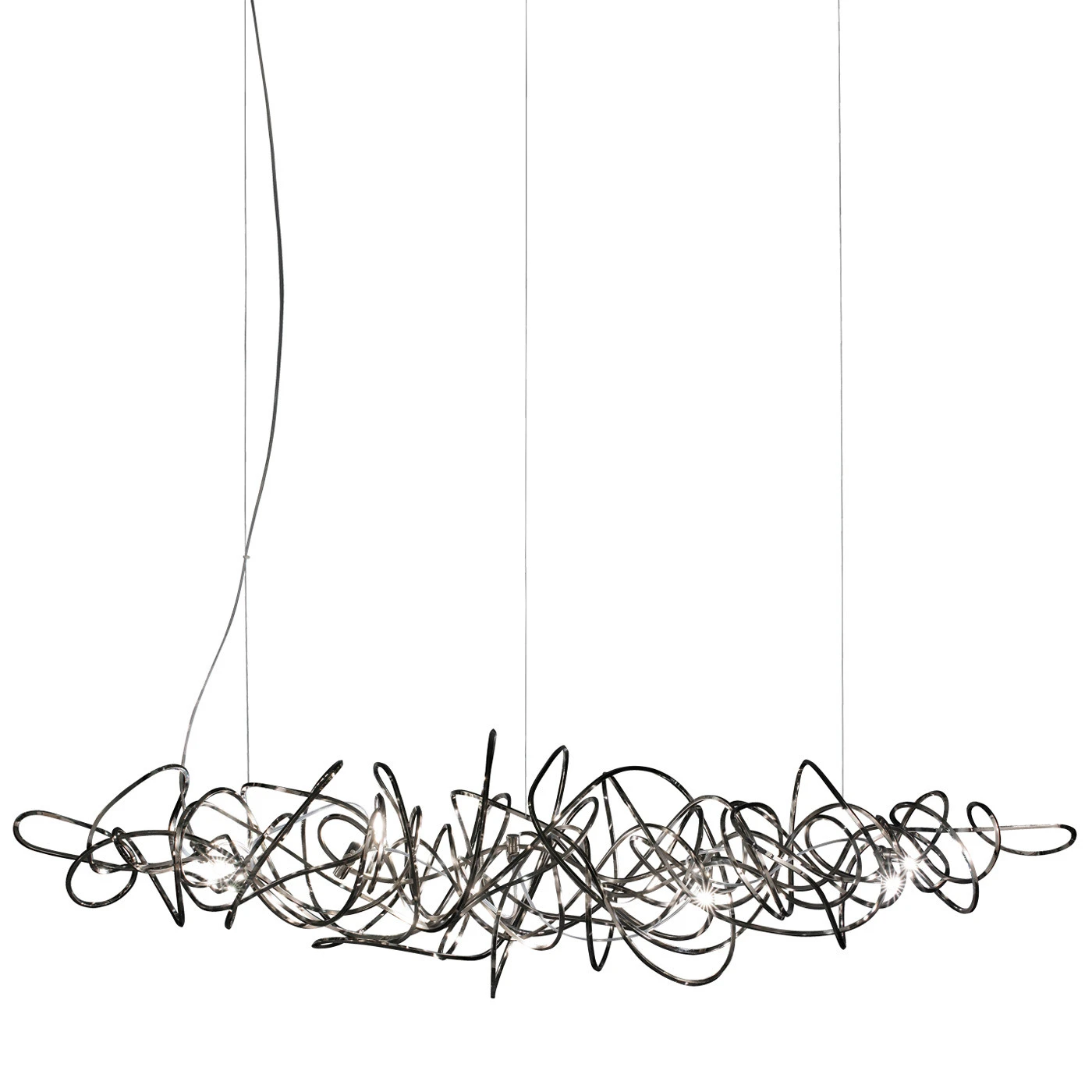 Terzani Doodle Linear Chandelier 3 Terzani Doodle Linear Chandelier