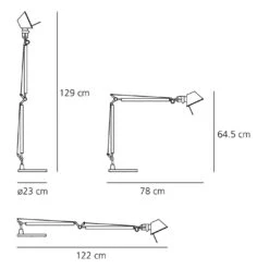Artemide Tolomeo Tavolo -Raumbeleuchtungs Geschäft 003 Artemide Tolomeo Tavolo Tischleuchte technische Zeichnung ad4f5e39f65c4289529e6853e3face21