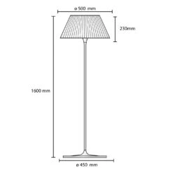 Flos Romeo Soft F -Raumbeleuchtungs Geschäft 003 Flos Romeo Soft F technische Zeichnung 8071c9cc282dd5d7c7af99222128edae
