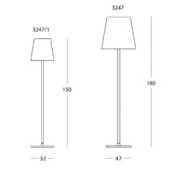 FontanaArte 3247 Terra -Raumbeleuchtungs Geschäft 003 FontanaArte 3247 Steh technische Zeichnung db2e5aecccc67b1b72dd2b5ff6529a0c