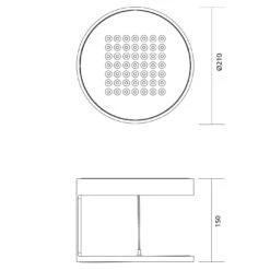 Nimbus Rim R 49 CASAMBI -Raumbeleuchtungs Geschäft 003 Nimbus Rim R 49 CASAMBI Decke technische Zeichnung 5231a90d96dbcaab57a5a0eb901ed1f8