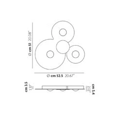 Lodes Bugia Triple 7 Lodes Bugia Triple -Raumbeleuchtungs Geschäft 003 Studio Italia Design Bugia Triple 2700K decke tech 88095f61cdf1c3c7c1d6c1dead8de85b