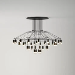Vibia Wireflow Chandelier 0376 -Raumbeleuchtungs Geschäft 005 Vibia Wireflow Chandelier 0376 Kronleuchter total 90968 schwarz 8a970d484e6fa117994763f716c51ef9