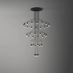 Vibia Wireflow Chandelier 0378 -Raumbeleuchtungs Geschäft 005 Vibia Wireflow Chandelier 0378 Kronleuchter total 90971 schwarz 26fbea23722f35843970ac22ffee2c38