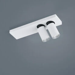 Helestra Nut 2 Deckenleuchte -Raumbeleuchtungs Geschäft 006 Helestra Nut Strahler zweiflammig total 100797 weiss silber c59c8051744533d6d73093edc385428c